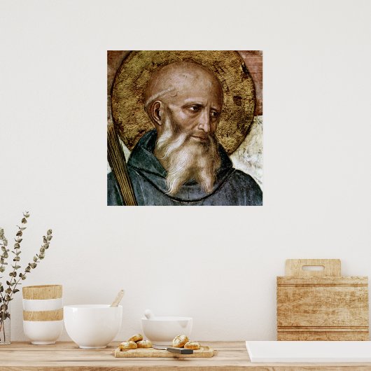 Benedikt von Nursia Poster (Küche)
