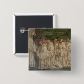Benediktiner-Mönche, vom Leben von St. Benedict ( Button (Vorne & Hinten)