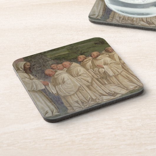 Benediktiner-Mönche, vom Leben von St. Benedict ( Untersetzer (Linke Seite)