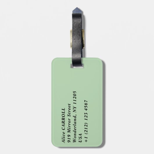 Benediktinerkloster auf der Insel Mljet - Kroatien Gepäckanhänger (Rückseite vertikal)