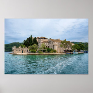 Benediktinerkloster auf der Insel Mljet - Kroatien Poster