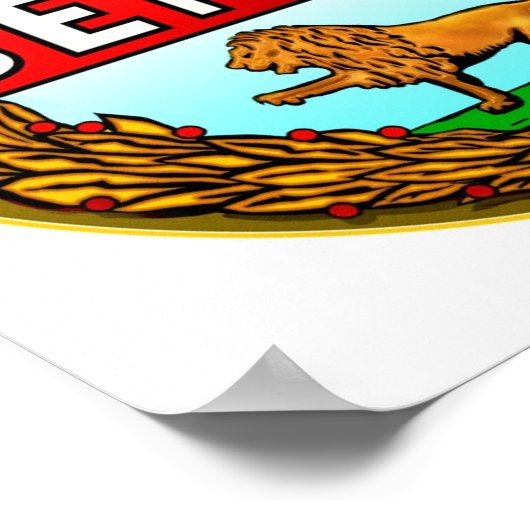 Benelli Motorräder Logo Poster (Ecke)