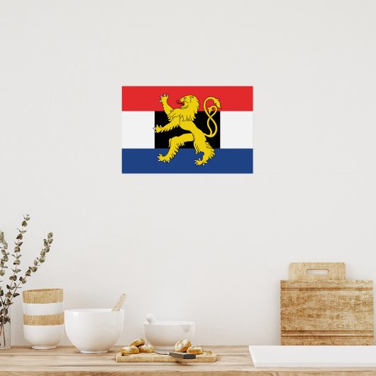 Benelux-Flagge Poster (Küche)