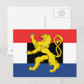 Benelux-Flagge Postkarte (Vorne/Hinten)