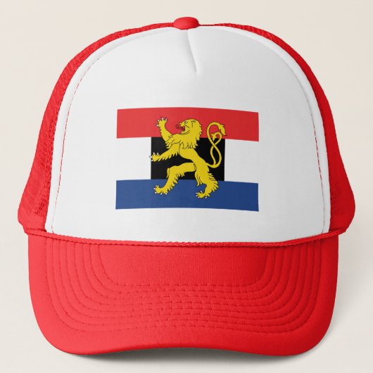Benelux-Flagge (rot) Truckerkappe (Vorderseite)