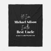 Benennen Sie benutzerdefinierte Skripte Sondergenu Fleecedecke (Vorderseite)