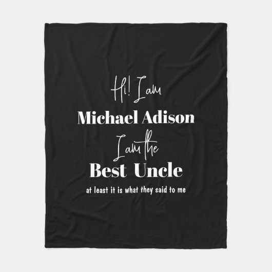 Benennen Sie benutzerdefinierte Skripte Sondergenu Fleecedecke (Vorderseite)