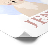 Benennen Sie Christliches Niedliches KaninchenBiok Poster (Ecke)