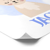 Benennen Sie Christliches Niedliches KaninchenBiok Poster (Ecke)