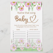 Benennen Sie das Baby Dusche Spiel (Vorderseite)