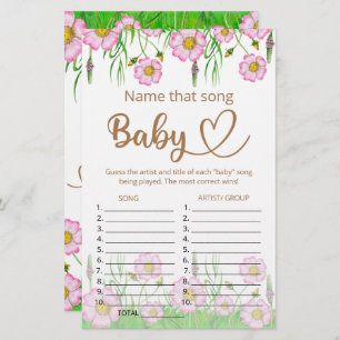 Benennen Sie das Baby Dusche Spiel