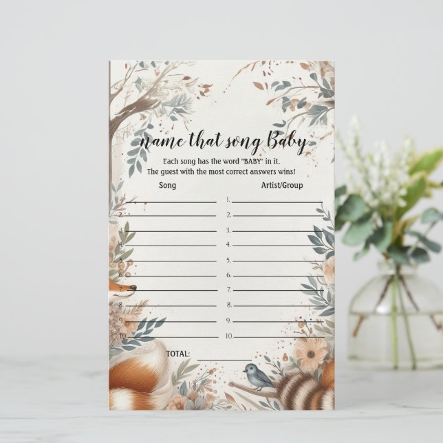 Benennen Sie das Baby Dusche Spiel (Stehend Vorderseite)