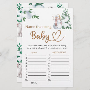 Benennen Sie das Baby Dusche Spiel