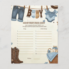 Benennen Sie das Baby Dusche Spiel