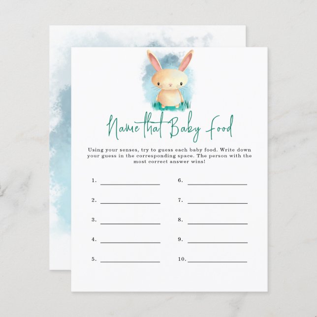 Benennen Sie das Baby Food Dusche (Vorne/Hinten)