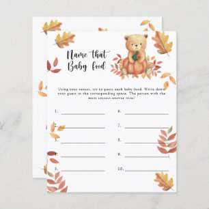 Benennen Sie das Baby Food Dusche Spiel