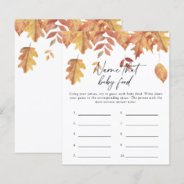 Benennen Sie das Baby Food Dusche Spiel - Herbstla