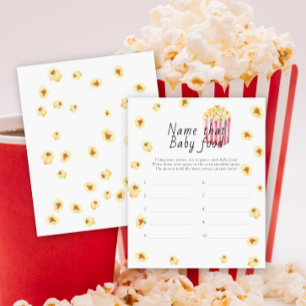 Benennen Sie das Baby Food Dusche Spiel - Popcorn