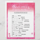 Benennen Sie das Baby Song [Schneepinke] Briefbogen (Vorne/Hinten)