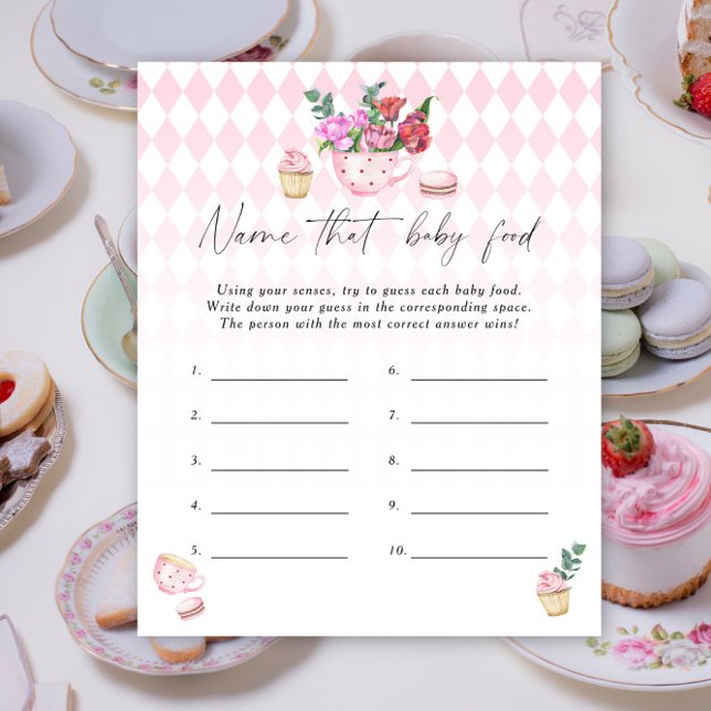 Benennen Sie das Babynahrung-Duschspiel - Tee-Part (Von Creator hochgeladen)