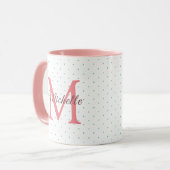 Benennen Sie das erste Monogramm mit dem Namen Cha Tasse (Vorderseite Links)