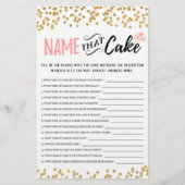 Benennen Sie das Kuchenspiel mit Answers (Vorderseite)