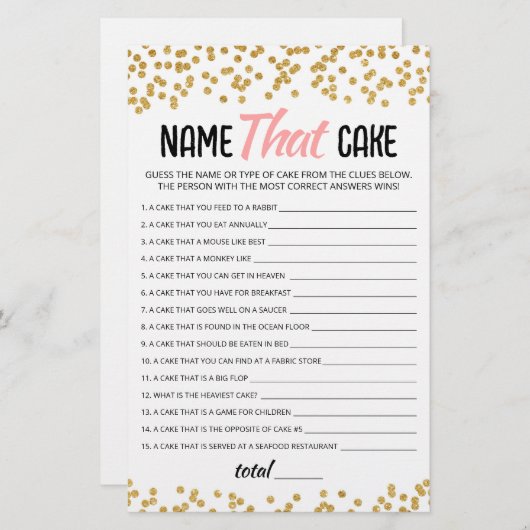 Benennen Sie das Party mit Answers (Vorne/Hinten)