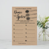 Benennen Sie das Spice Brautparty-Spiel Englisch S (Stehend Vorderseite)