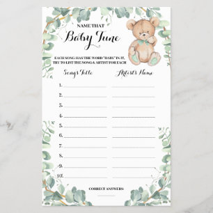 Benennen Sie die Baby Tune Bear Greenerity Duwer G Flyer