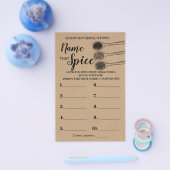 Benennen Sie die Rustikale Brautparty-Spielkarte Flyer (Einzeln)