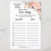 Benennen Sie dieses Lied Brautparty englisch Spani (Vorderseite)