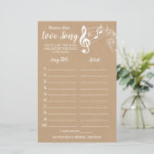 Benennen Sie dieses Lied Brautparty englisch Spani (Stehend Vorderseite)