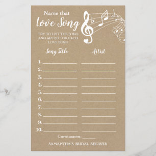 Benennen Sie dieses Lied Brautparty englisch Spani