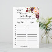 Benennen Sie dieses Lied Brautparty englisch Spani (Stehend Vorderseite)