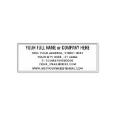 Benennen Sie Ihre Name-Website Telefonnummer E-Mai Permastempel (Design)