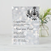 Benennen Sie Ihren Event Silver Grand Ballroom Einladung (Stehend Vorderseite)