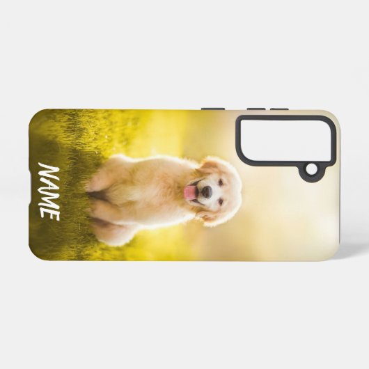 Benennen Sie Ihren Golden Retriever Hund in der Te Samsung Galaxy Hülle (Rückseite (Horizontal))