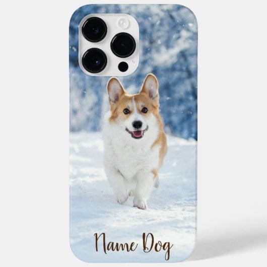 Benennen Sie Ihren Korgi-Hund in den Telefonzellen Case-Mate iPhone Hülle (Rückseite)