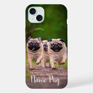 Benennen Sie Ihren Mops Dog Hund auf dem Handy um iPhone 15 Plus Hülle