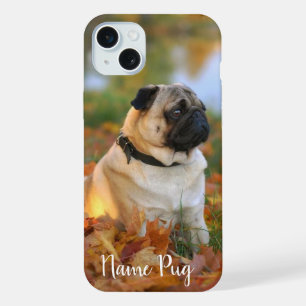 Benennen Sie Ihren Mops Dog Hund in den Telefonzel iPhone 15 Plus Hülle