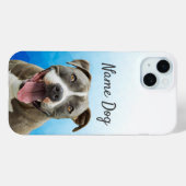 Benennen Sie Ihren Pitbull Hund in den Telefonzell Case-Mate iPhone Hülle (Rückseite (Horizontal))