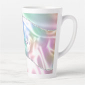 Benennen Sie Lila Skript, Iridescent Wave Milchtasse (Rechts)