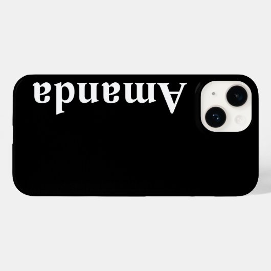 Benennen Sie Stylish Modern Elegant Monogram. Case-Mate iPhone Hülle (Rückseite (Horizontal))