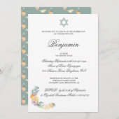 Benennung der hebräischen Baby Boy Einladung (Vorne/Hinten)