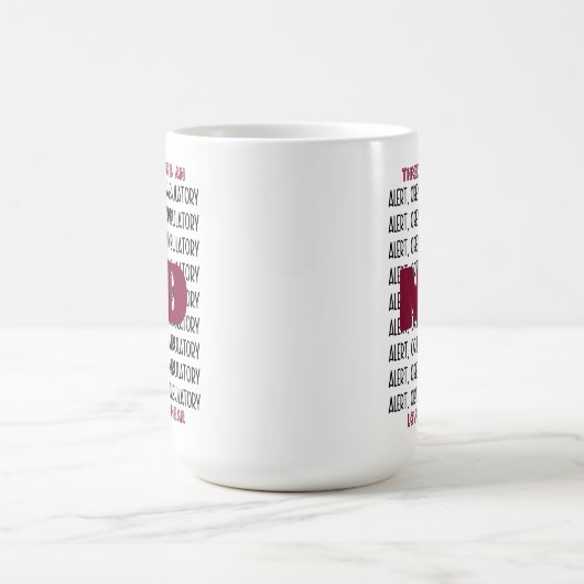 Benennung der Mauermast CNA/LPN/EMT/PA/RN/RT/NP Kaffeetasse (Mittel)