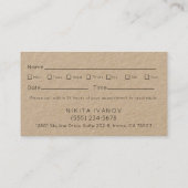 Benennung des modernen Floral-Salon-Scheren-Logos Visitenkarte (Rückseite)