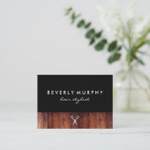 Benennung des Rustic Wood Shear Logos Terminkarte (Stehend Vorderseite)