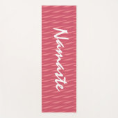 Benennung Fitness Pink Coral Chic Yogamatte (Vorderseite)