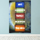 Benennung und Unterschrift von Kunst Leinwanddruck (Insitu (Holzboden))