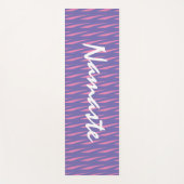Benennung Zitat Meditation Lila rosa Muster Yogamatte (Vorderseite)
